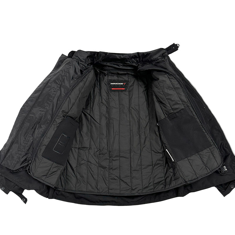 Nordcode Μπουφάν Μηχανής Adventure Evo 24 EN 17092 Ανδρικό 4 εποχών oversize Total black